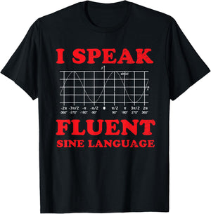 Funny Math Teacher Trigonometry Sine Wave Trig Calculus Joke Women T-Shirt - T-Shirt | Black