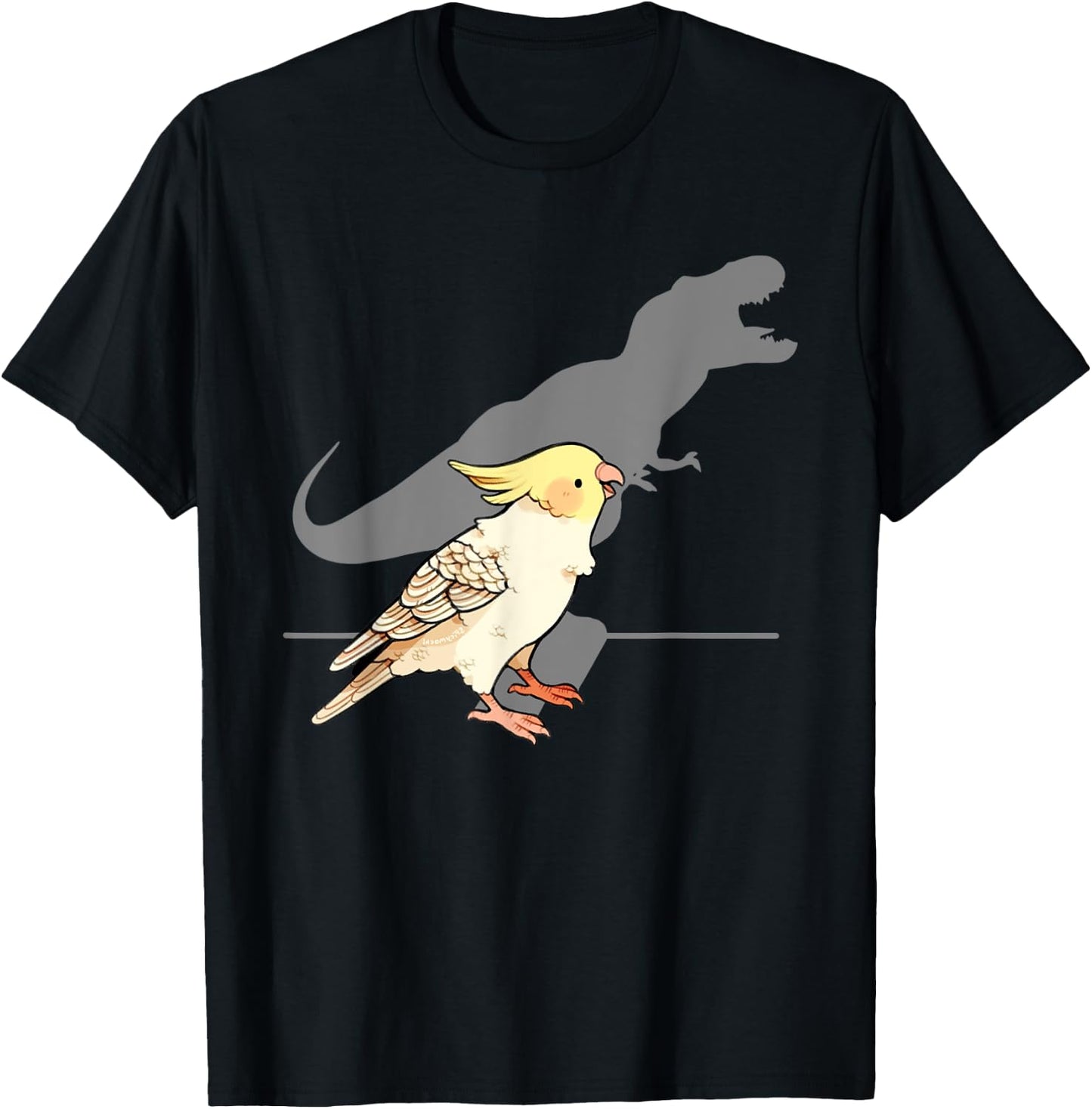 Cute Screaming Parrot Birb Memes Funny Cockatiel T-Shirt - T-Shirt | Black