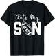 That's My Son Football 53 Jersey Number Vintage Mom Dad T-Shirt - T-Shirt | Black