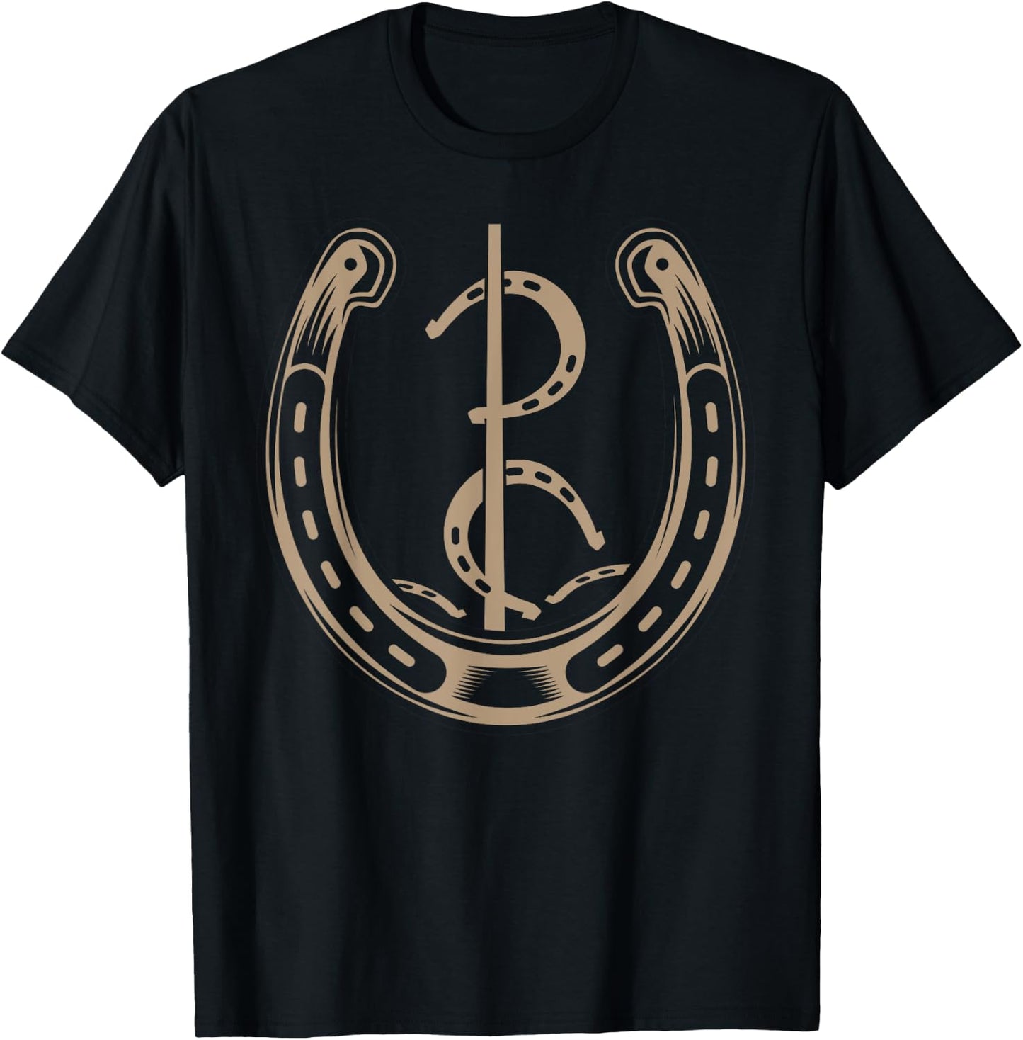 Horseshoe Throwing T-Shirt - T-Shirt | Black