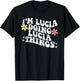 Retro Groovy Im LUCIA Doing LUCIA Things Funny Mother's Day T-Shirt - T-Shirt | Black
