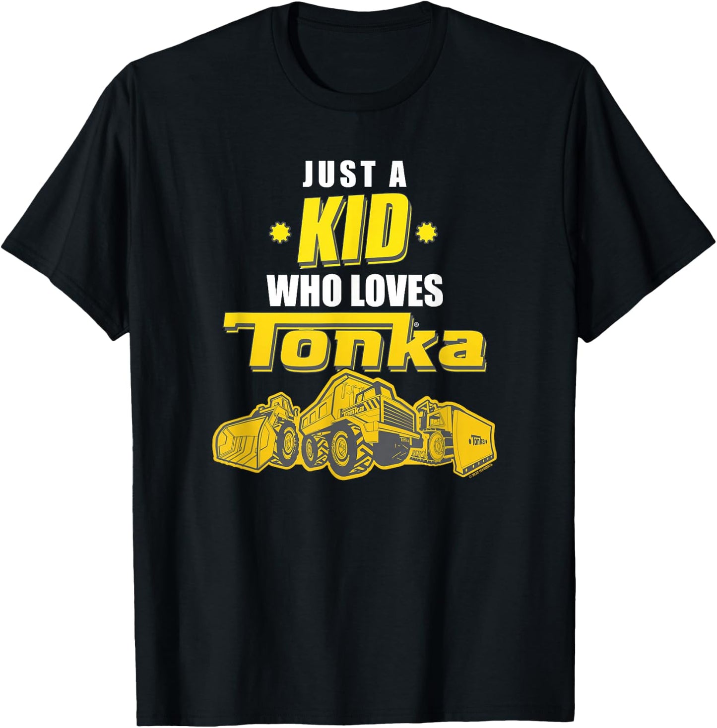 Tonka Just A Kid Who Loves Tonka Trucks Showcase T-Shirt - T-Shirt | Black