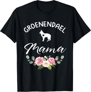Belgian Shepherd Groenendael Dog Mama Mom Mother's Day T-Shirt - T-Shirt | Black
