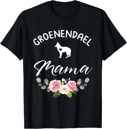 Belgian Shepherd Groenendael Dog Mama Mom Mother's Day T-Shirt - T-Shirt | Black
