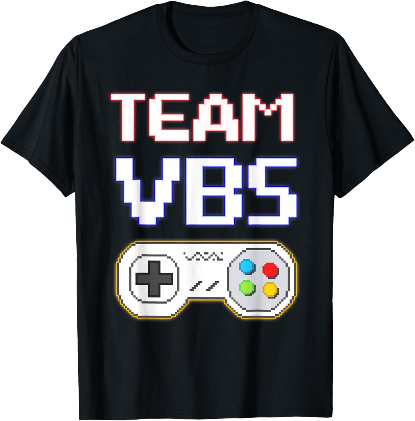 I Love VBS 2025 Team VBS Game Vacation Bible School Gamer T-Shirt - T-Shirt | Black