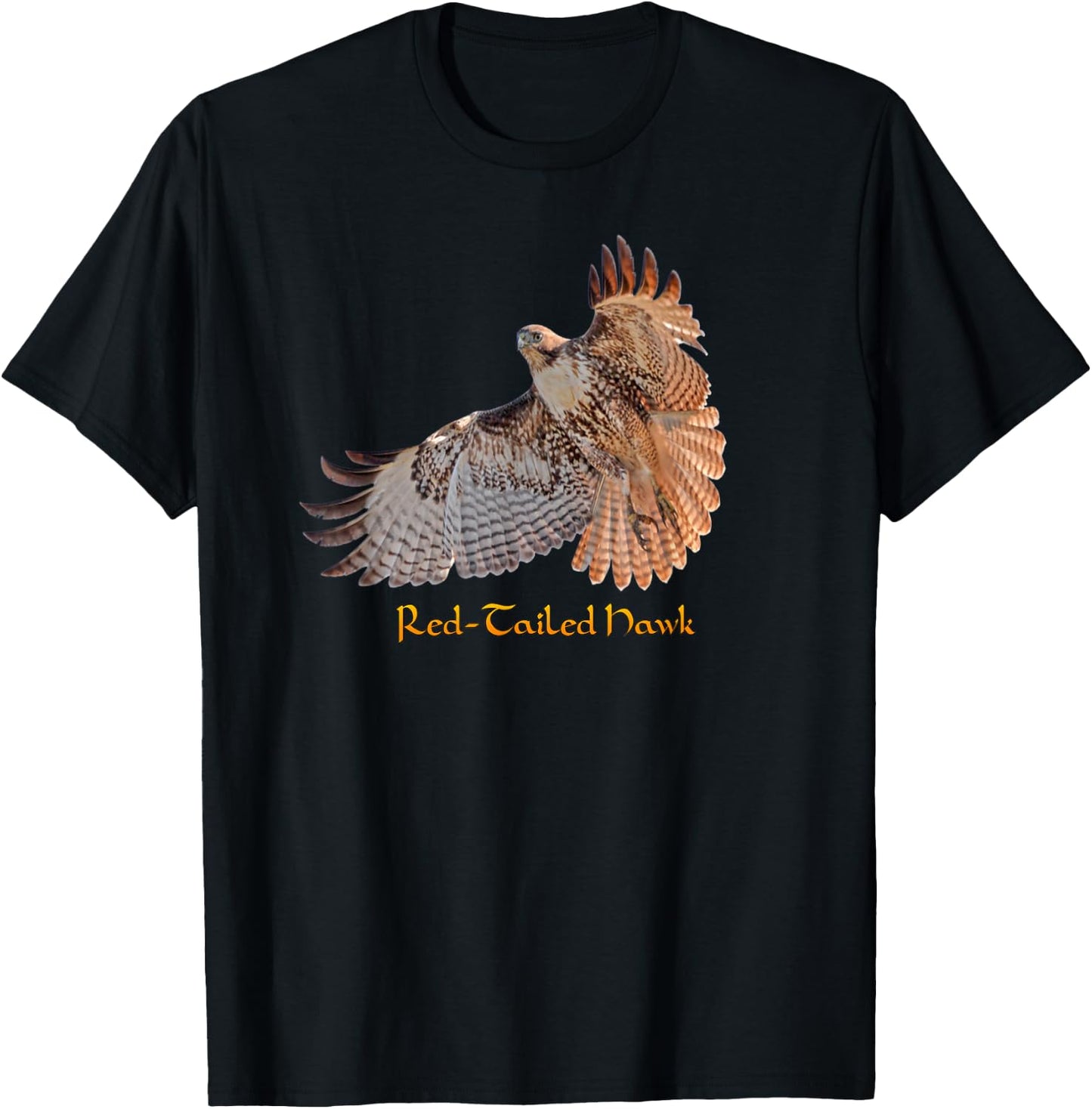 Red Tailed Hawk T-Shirt - T-Shirt | Black