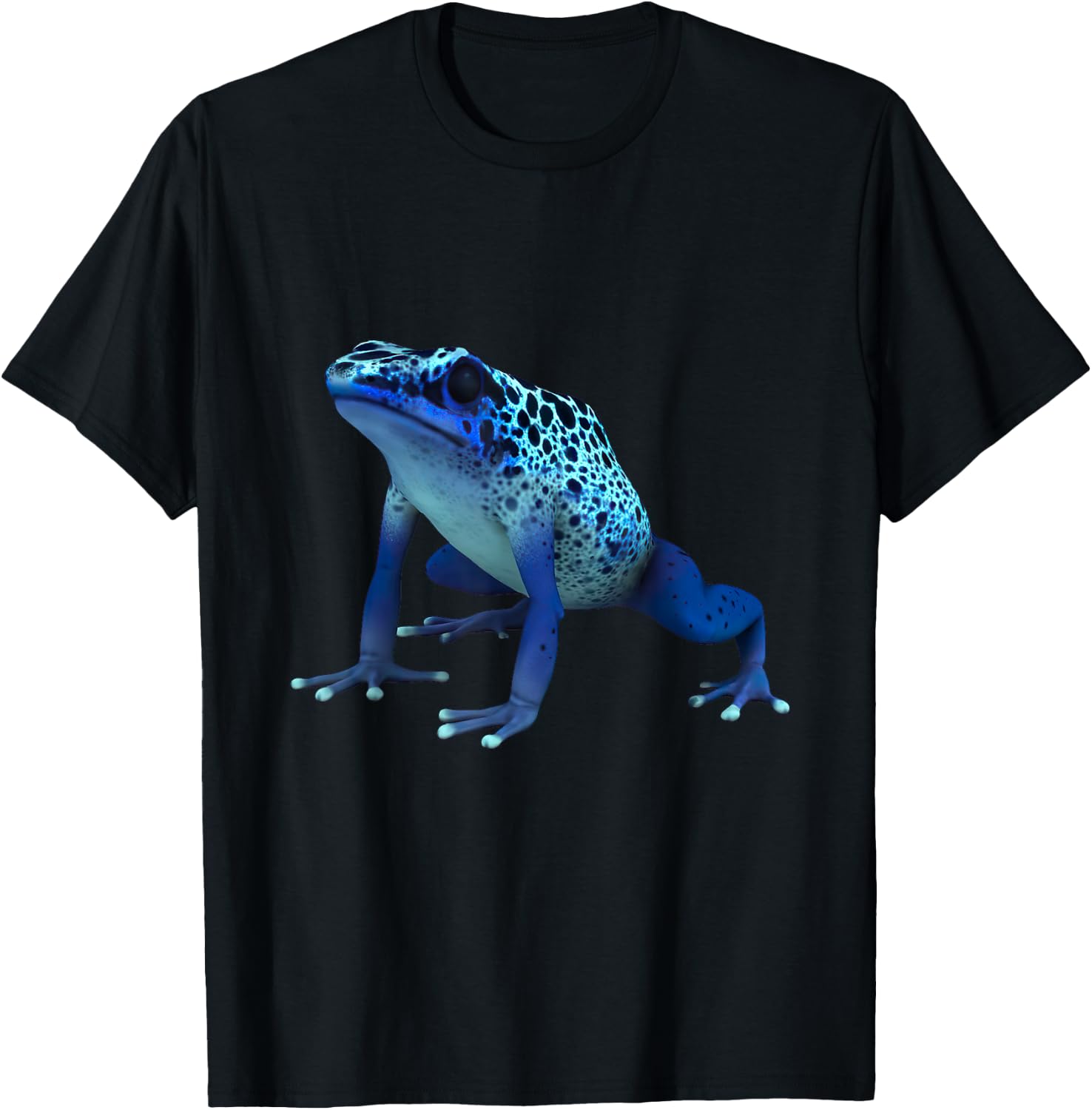 Funny Blue Poison Dart Frog Dendrobatidae Poison Arrow Frog T-Shirt - T-Shirt | Black