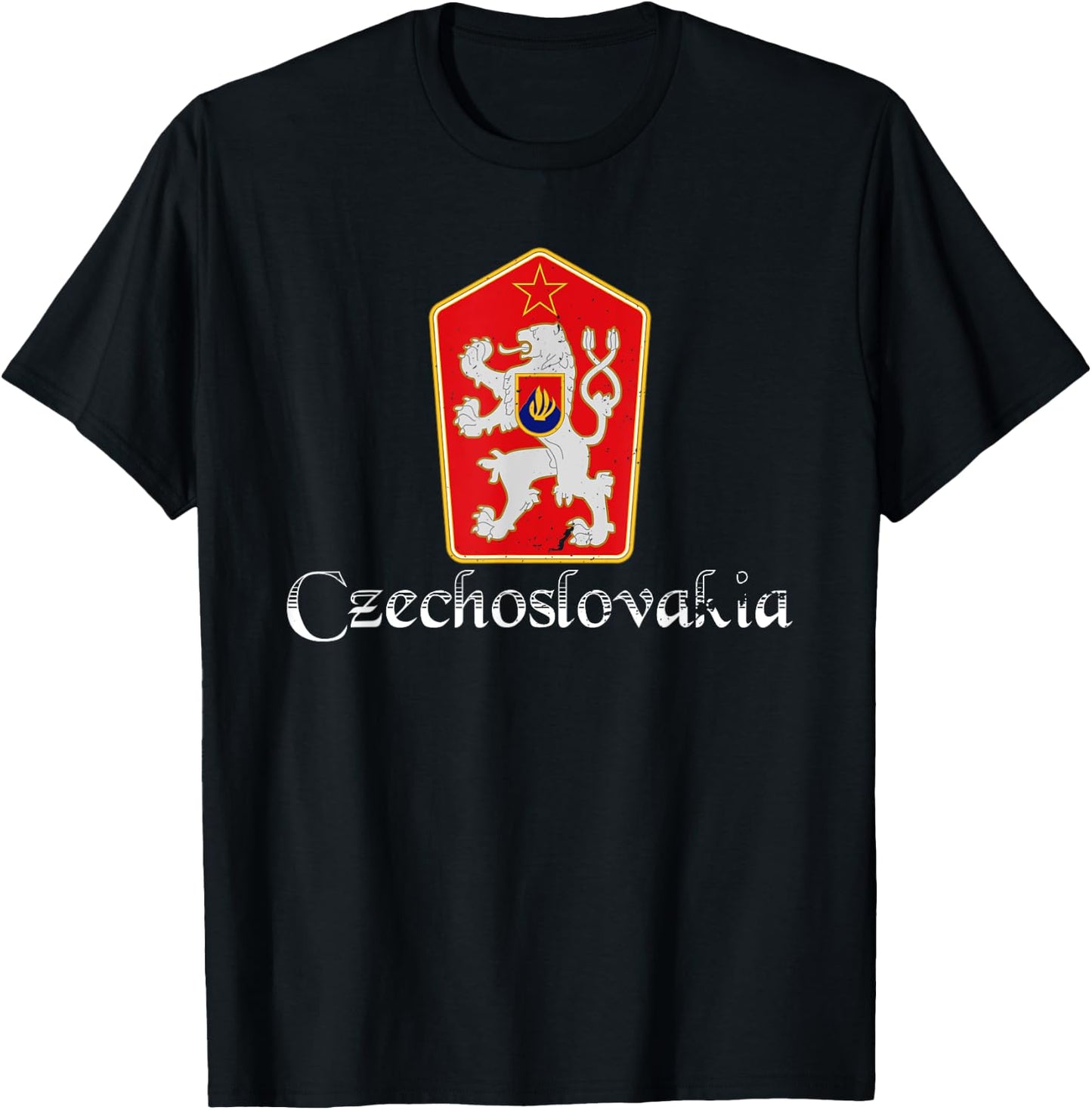 Czechoslovakia Czech Slovak central Europe communist T-Shirt - T-Shirt | Black
