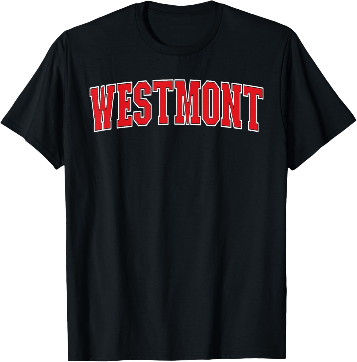Westmont California Souvenir Trip College Style Text T-Shirt - T-Shirt | Black