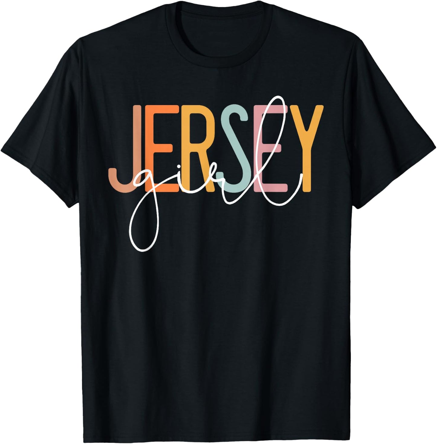 Jersey Girl Proud New Jersey Woman New Jersey Girl T-Shirt - T-Shirt | Black