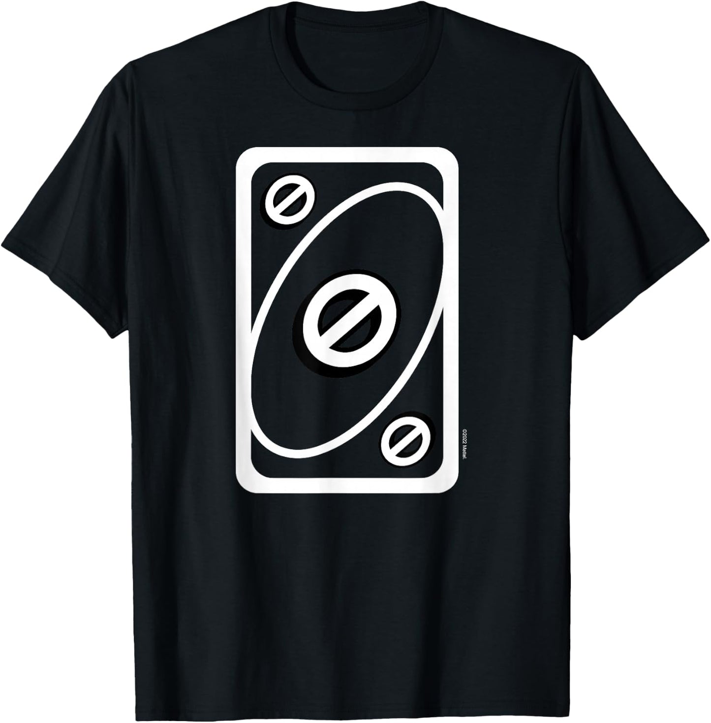 UNO - Blue Skip Card T-Shirt - T-Shirt | Black
