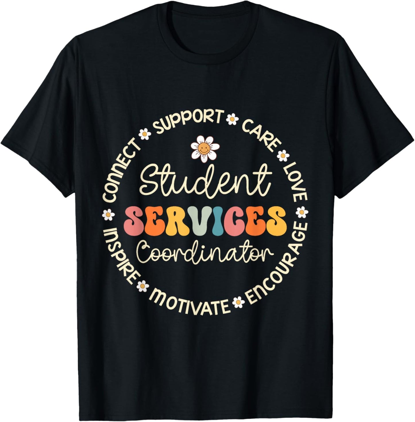 Student Services Coordinator Appreciation Week Back School T-Shirt - T-Shirt | Black