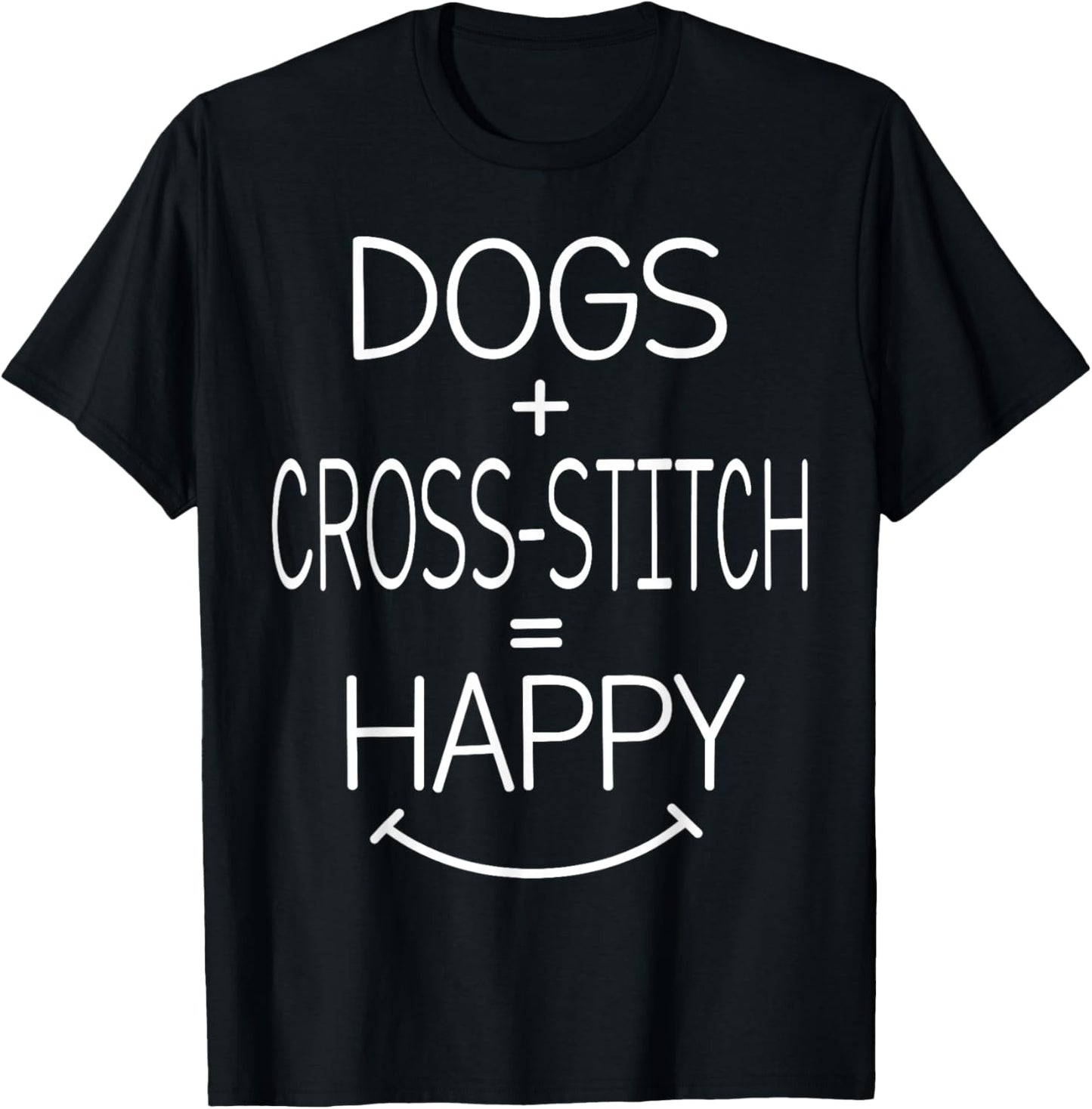 Dog Owner Sewing Quilting - Funny Cross-Stitch Men Women T-Shirt - T-Shirt | Black