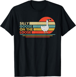 Silly Goose Shirt, Graphic Men, Funny Shirts T-Shirt - T-Shirt | Black