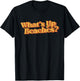 Vintage What's Up Beaches Funny Retro 70's Beach Vacation Women Kids T-Shirt - T-Shirt | Black