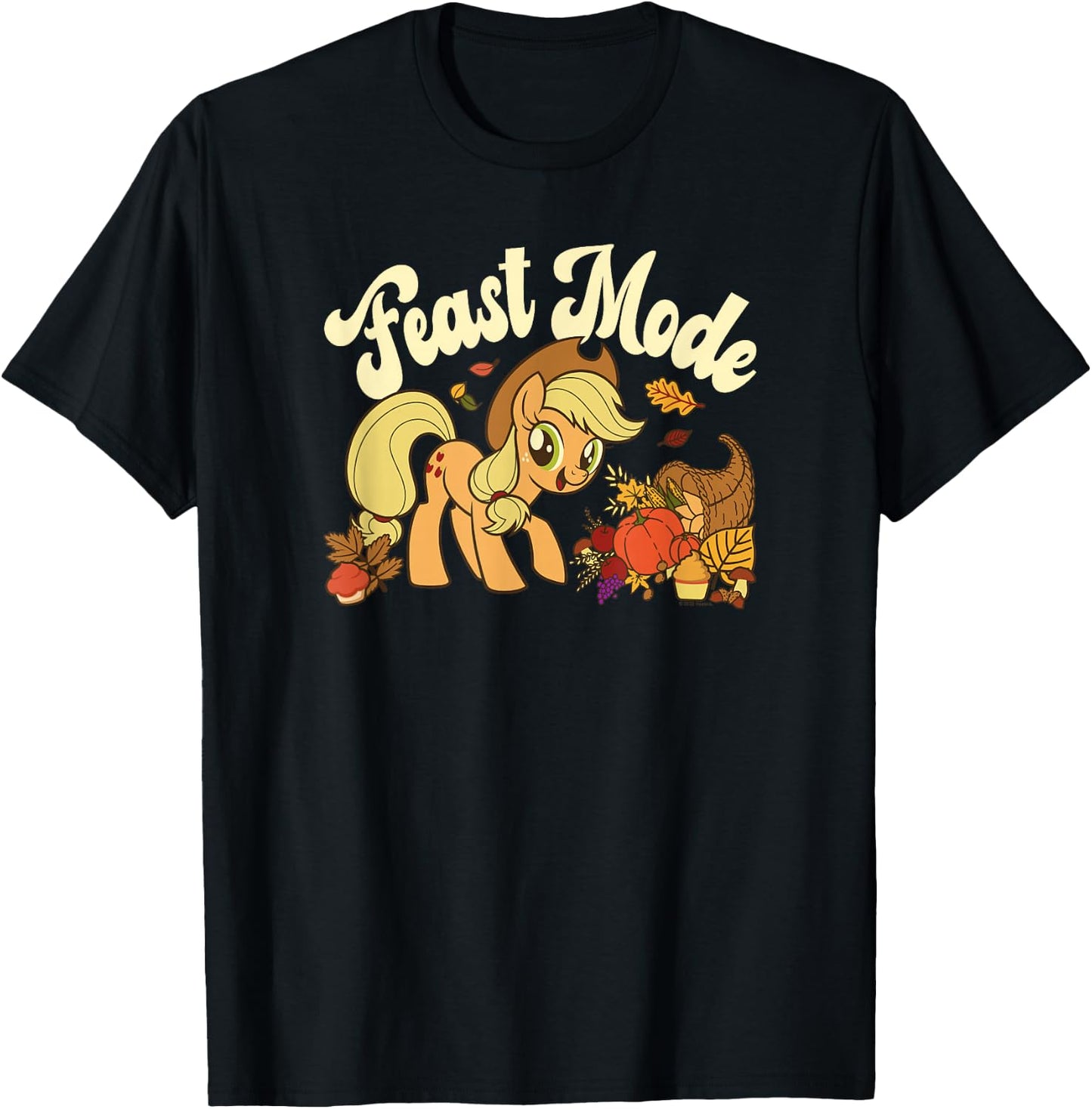 My Little Pony: Friendship Is Magic Applejack Feast Mode T-Shirt - T-Shirt | Black
