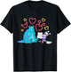 Disney and Pixar’s Monsters, Inc. Sulley Boo Kitty Hearts T-Shirt - T-Shirt | Black