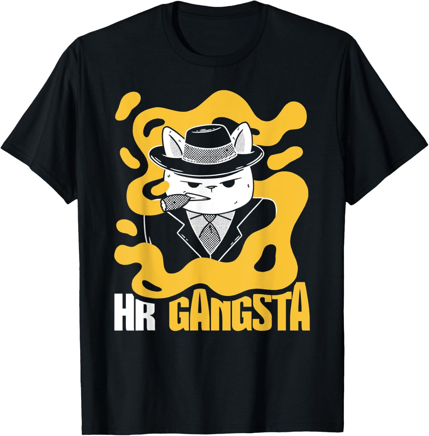 HR Gangsta Costume Funny Human Resource T-Shirt - T-Shirt | Black