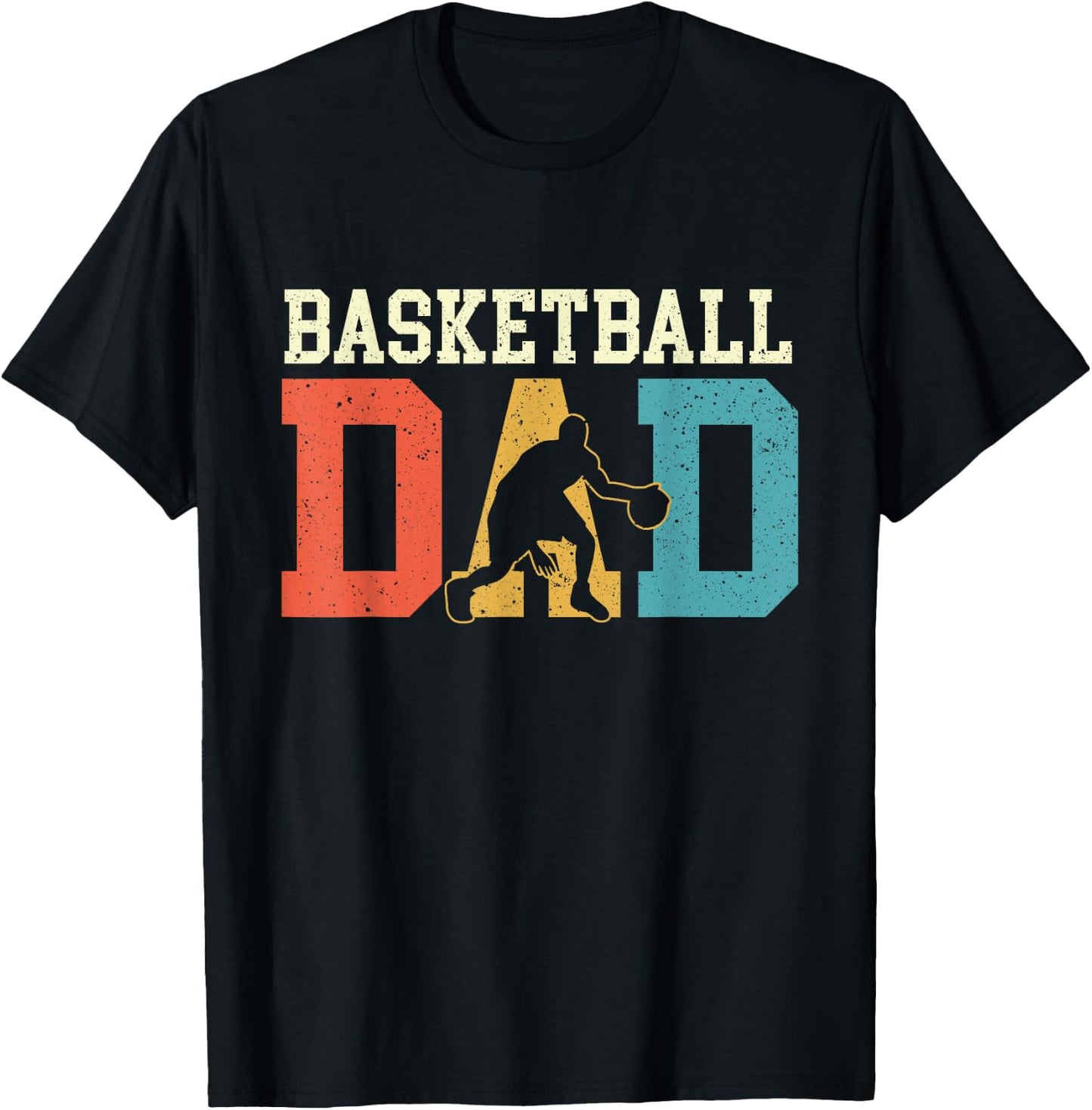 Basketball Dad - Fathers Day Game Trainer Ball Sports Lover T-Shirt - T-Shirt | Black