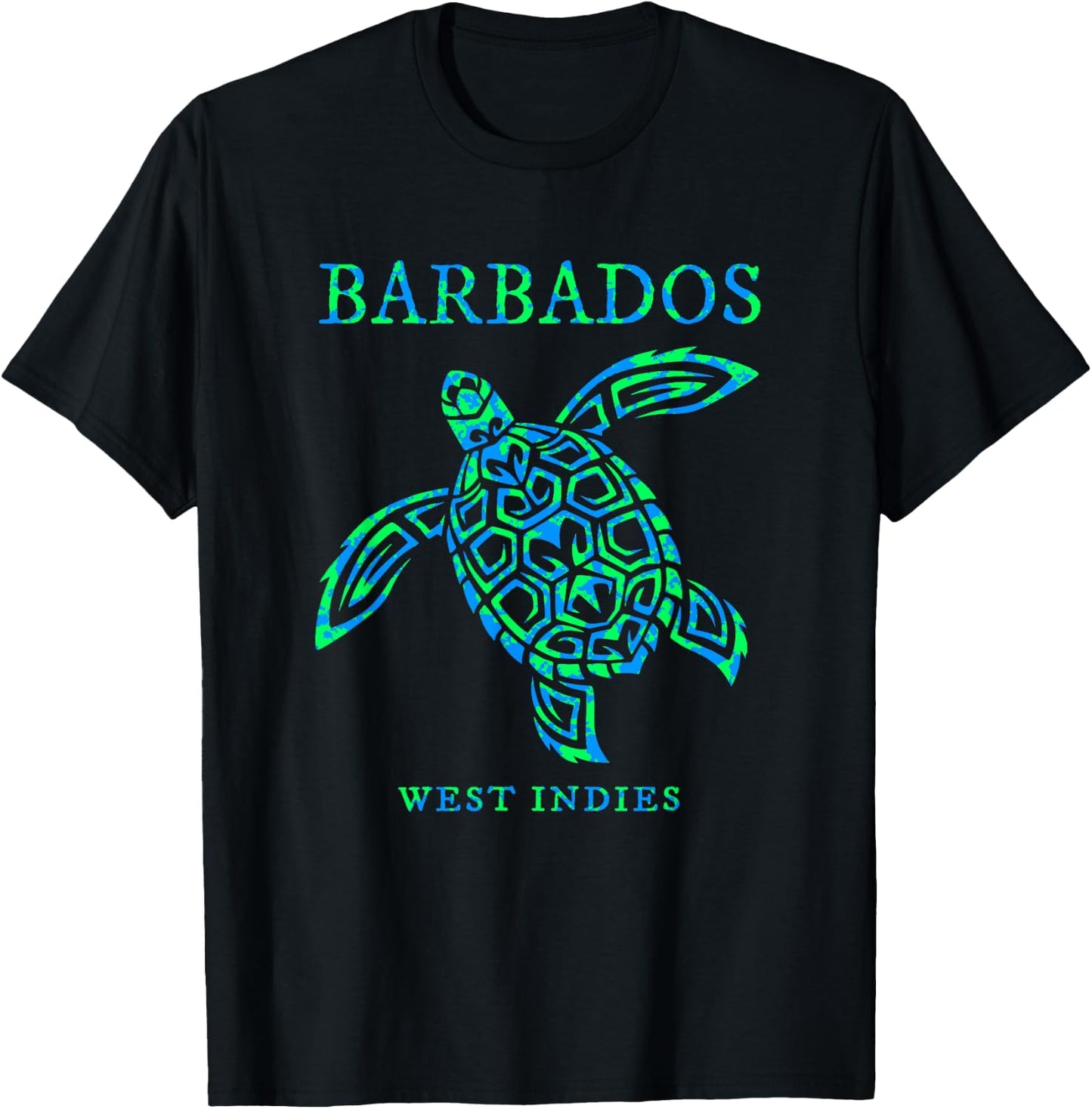 Barbados Sea Turtle Boys Girls Vacation Souvenir T-Shirt - T-Shirt | Black
