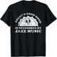 Funny Cute Retro Vintage Jazz Music T-Shirt - T-Shirt | Black