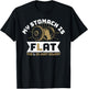 The L Is Just Silent Fitness Gym Humor - My Stomach Is Flat T-Shirt - T-Shirt | Black