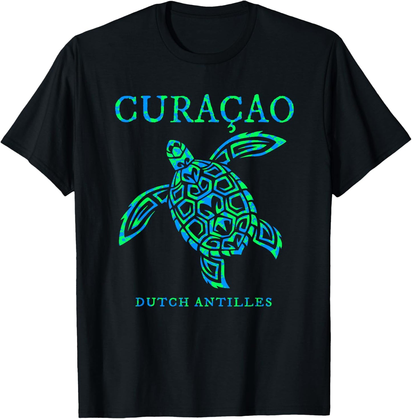 Curacao Sea Turtle Boys Girls Toddler Vacation Souvenir T-Shirt - T-Shirt | Black