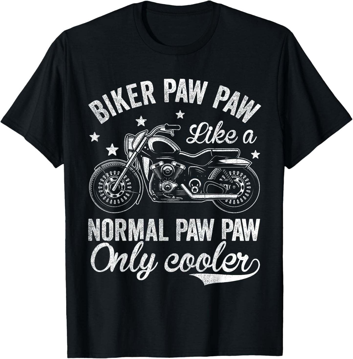 Vintage Motorcycle Shirts , Bike Riders Biker Paw Paw T-Shirt - T-Shirt | Black
