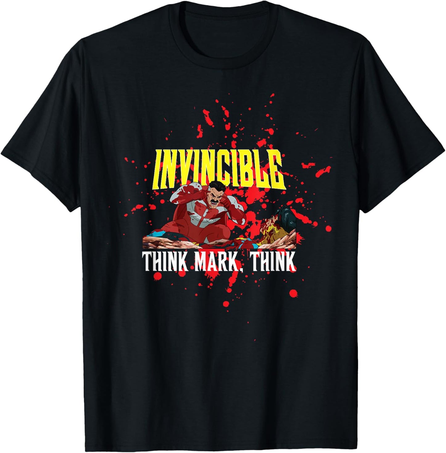 Invincible Animated - Think Mark Think T-Shirt - T-Shirt | Black