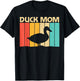 Funny Duck Design For Mom Mother Duck Farmer Hunting Lovers , Black T-Shirt - T-Shirt | Black
