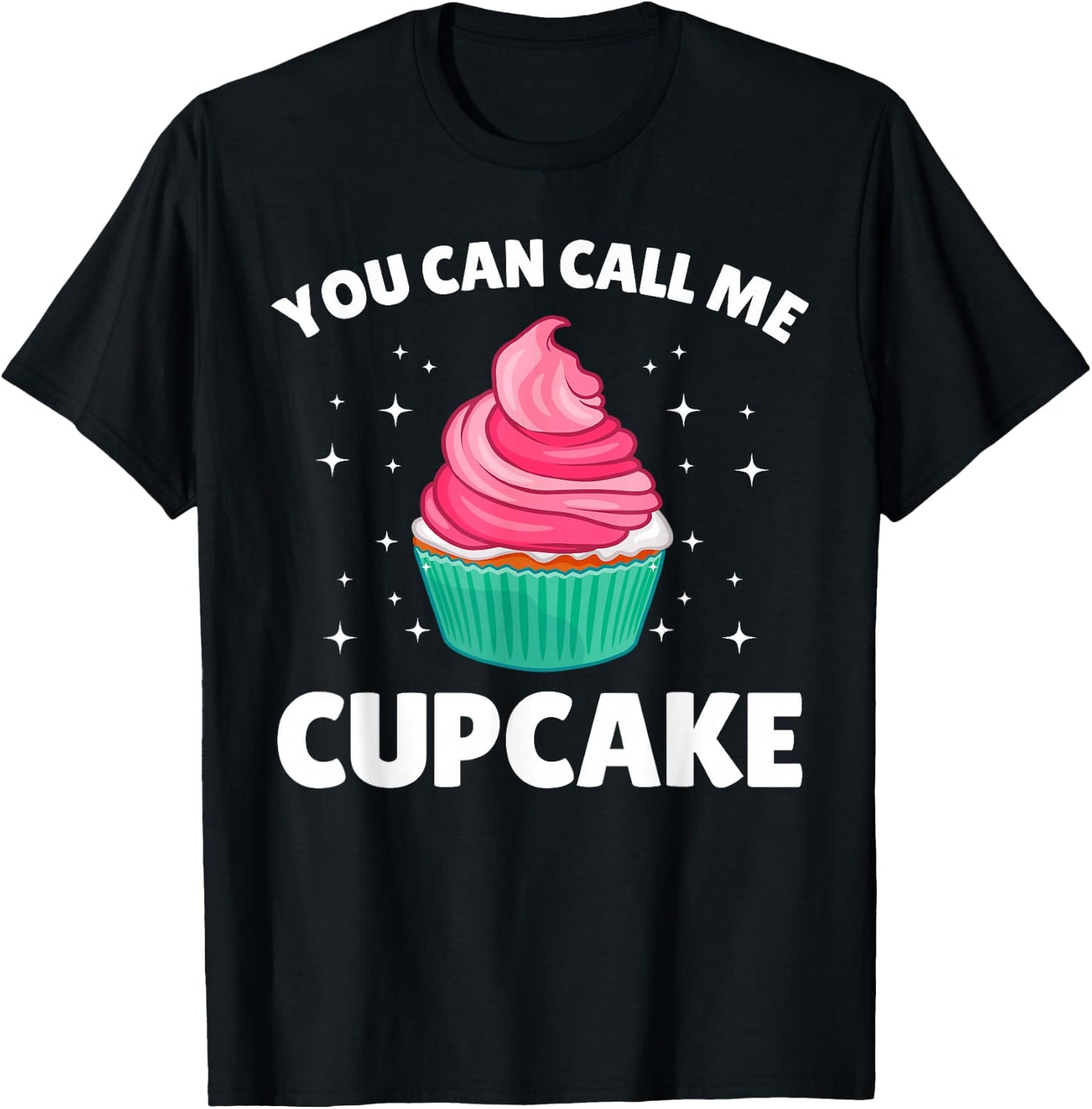 Cute Cupcake Art Women Kids Cake Baker Sweet Cupcake T-Shirt - T-Shirt | Black