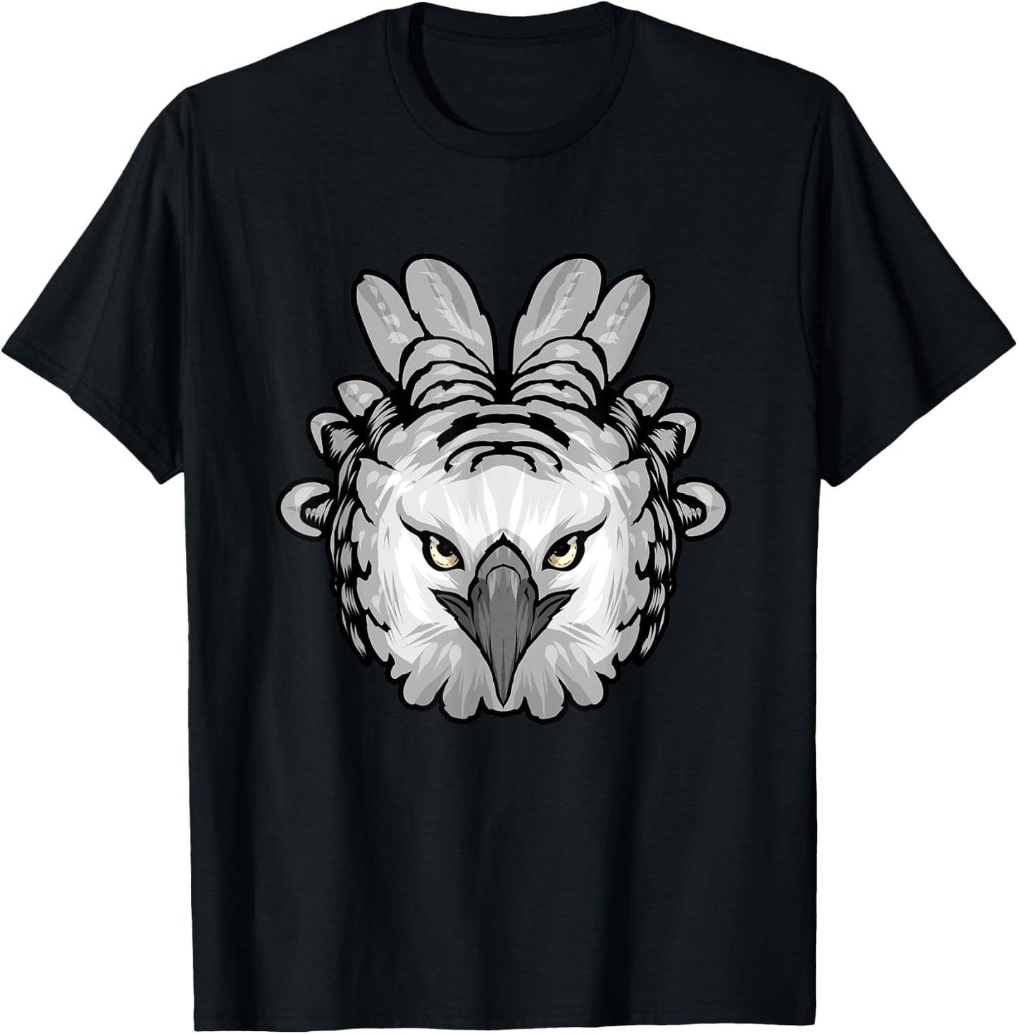 Harpy Eagle Head Raptor Birds Bird Lover Harpy Eagle T-Shirt - T-Shirt | Black
