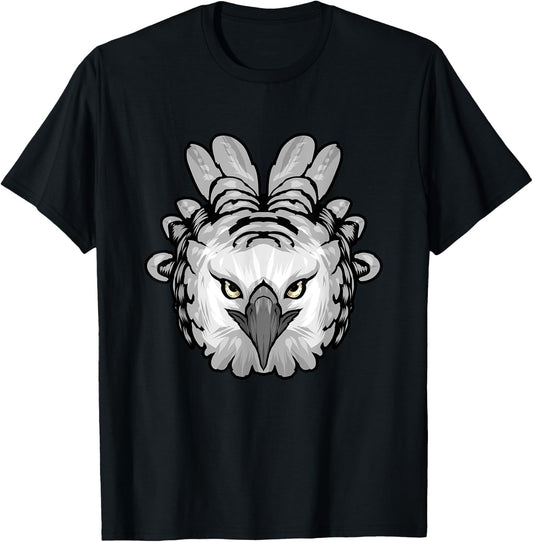 Harpy Eagle Head Raptor Birds Bird Lover Harpy Eagle T-Shirt - T-Shirt | Black