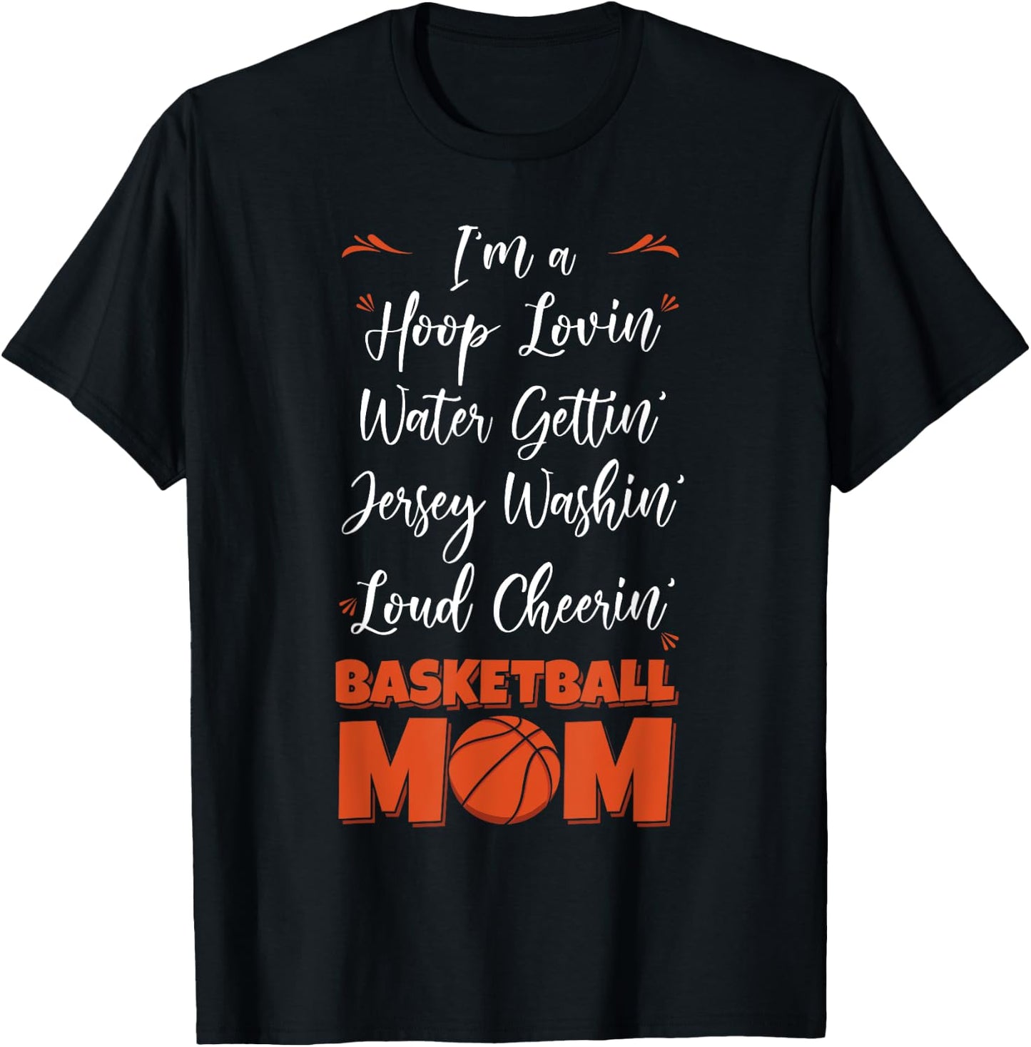 Basketball Mom Busy Sport Player Mother's Day T-Shirt - T-Shirt | Black