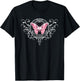 Fairycore Dark Grunge Tattoo Butterfly Y2K Aesthetic T-Shirt - T-Shirt | Black