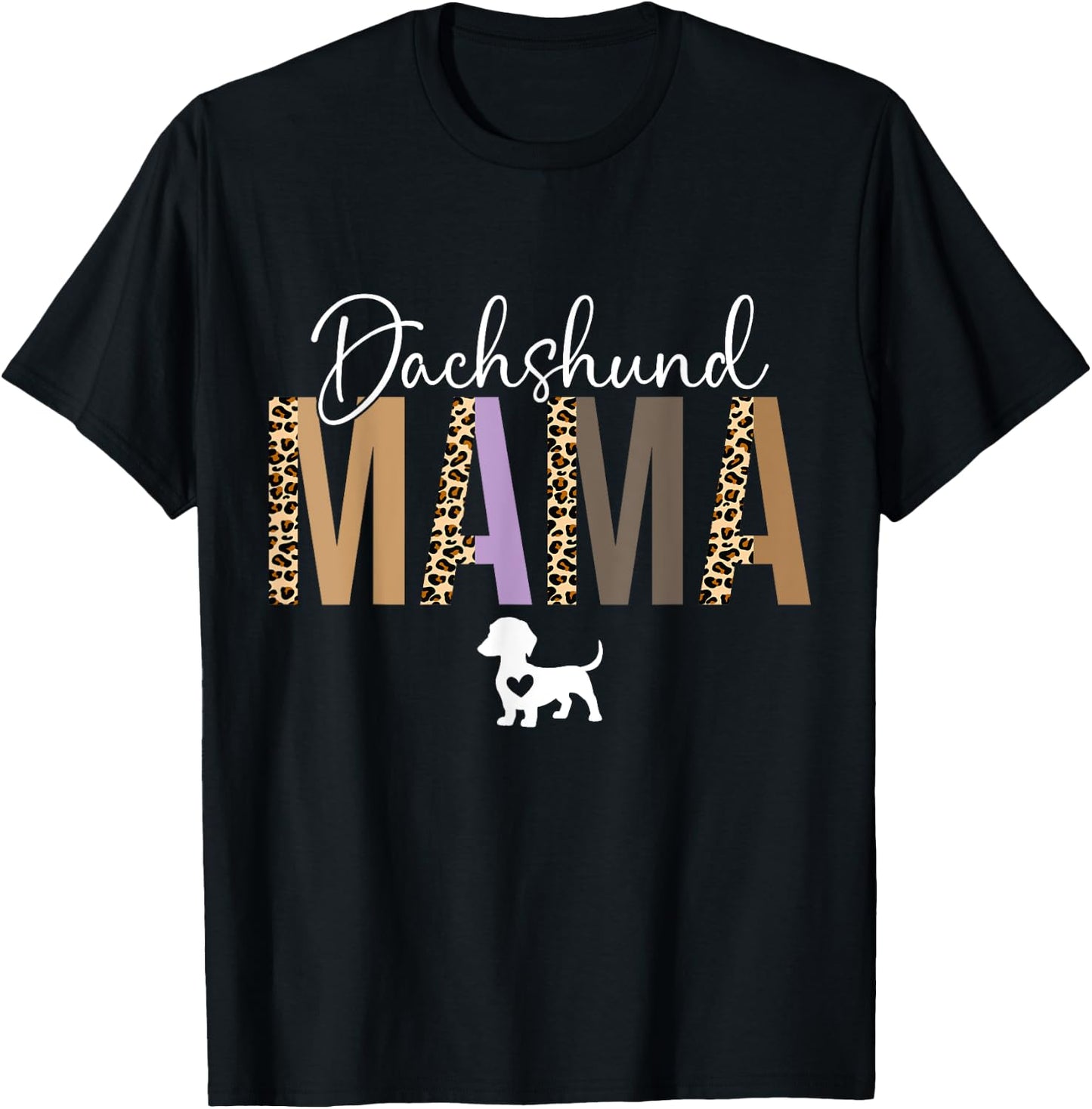 Dachshund mom gifts dachshund mama dog mom pet T-Shirt - T-Shirt | Black