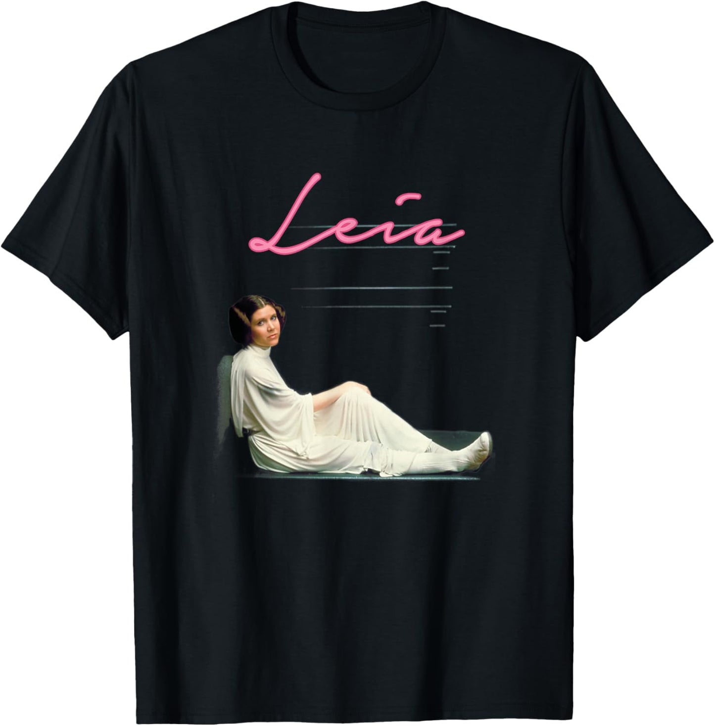 Star Wars Princess Leia Classic Pretty Shot Portrait T-Shirt - T-Shirt | Black