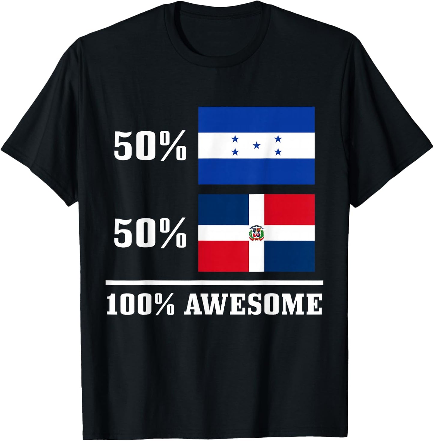 Honduras Dominican Republic Honduran Flag Pride Heritage T-Shirt - T-Shirt | Black