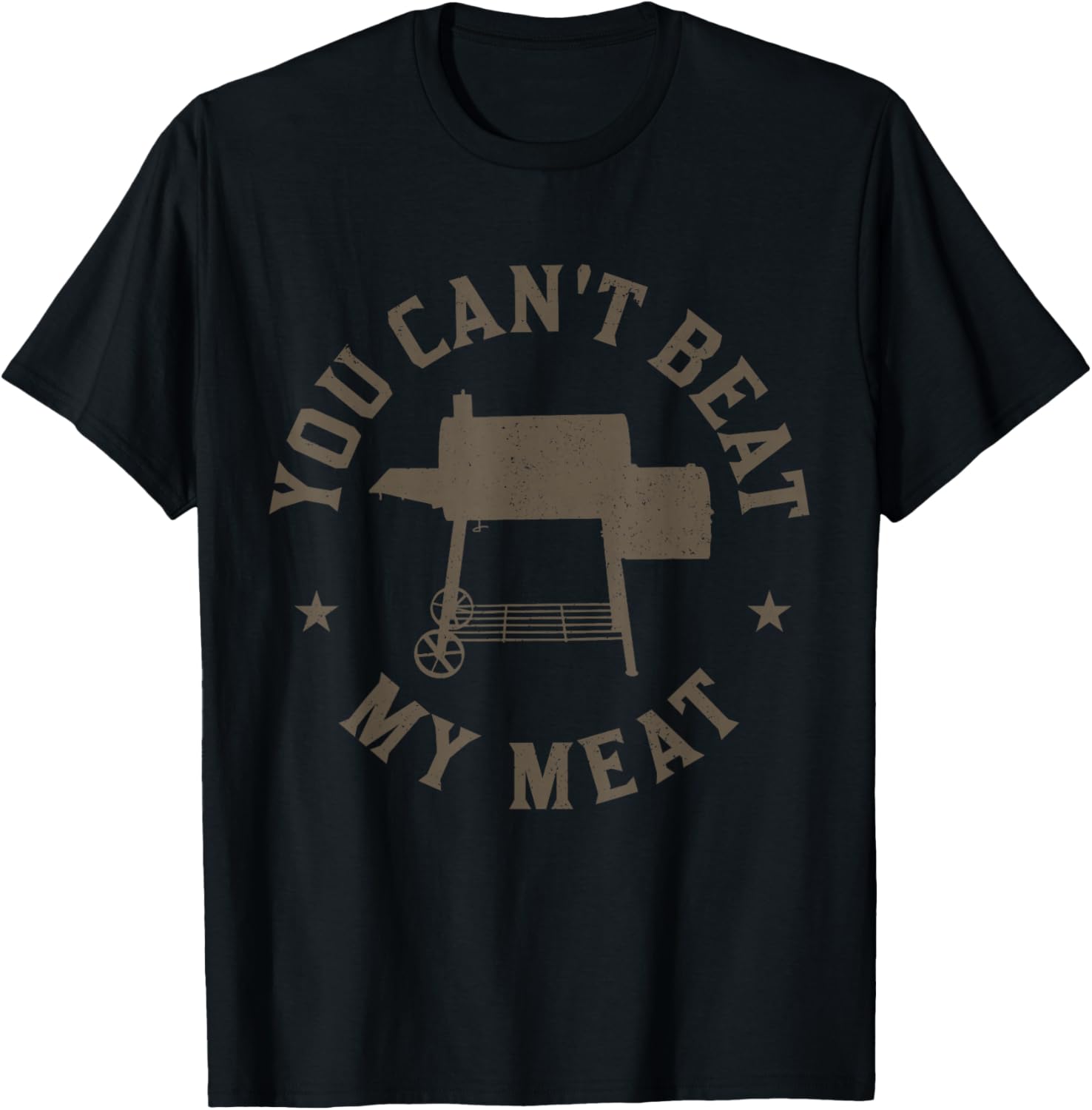 You Can't Beat My Meat BBQ Grilling Chef Funny Grill T-Shirt - T-Shirt | Black