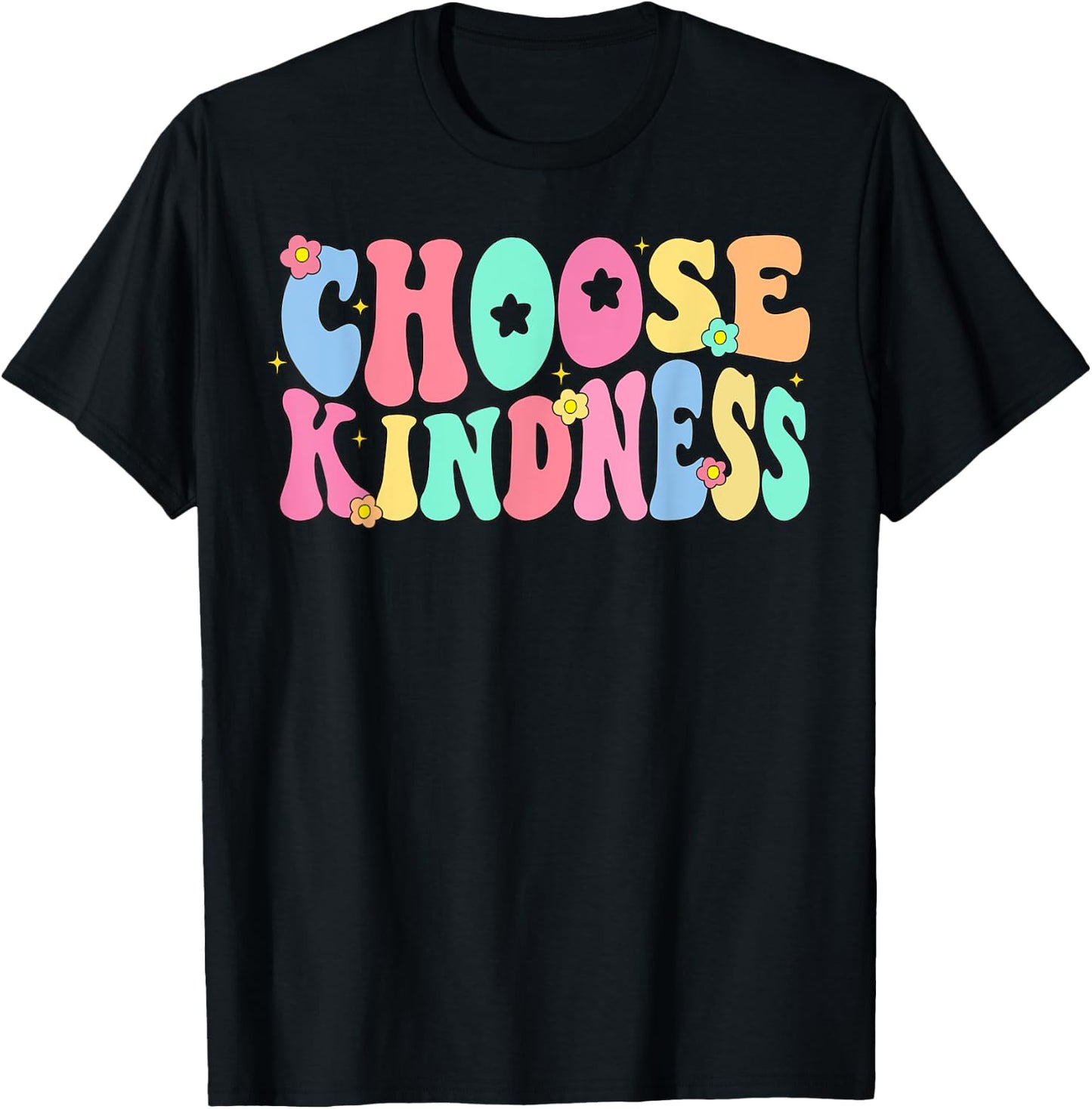 Choose Kindness Be Kind Inspirational Teacher Women Kids T-Shirt - T-Shirt | Black