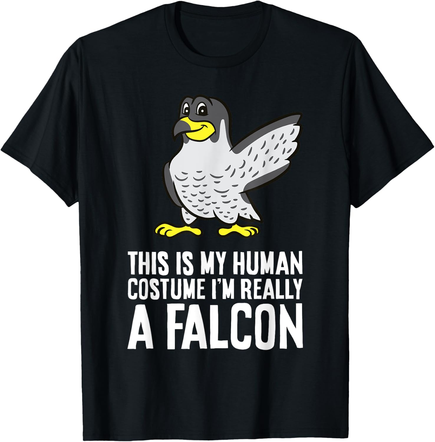 This Is My Human Costume I'm Really A Falcon T-Shirt - T-Shirt | Black