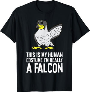 This Is My Human Costume I'm Really A Falcon T-Shirt - T-Shirt | Black