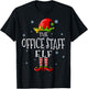 The Office Staff Elf Squad Funny Groupe Matching Christmas T-Shirt - T-Shirt | Black