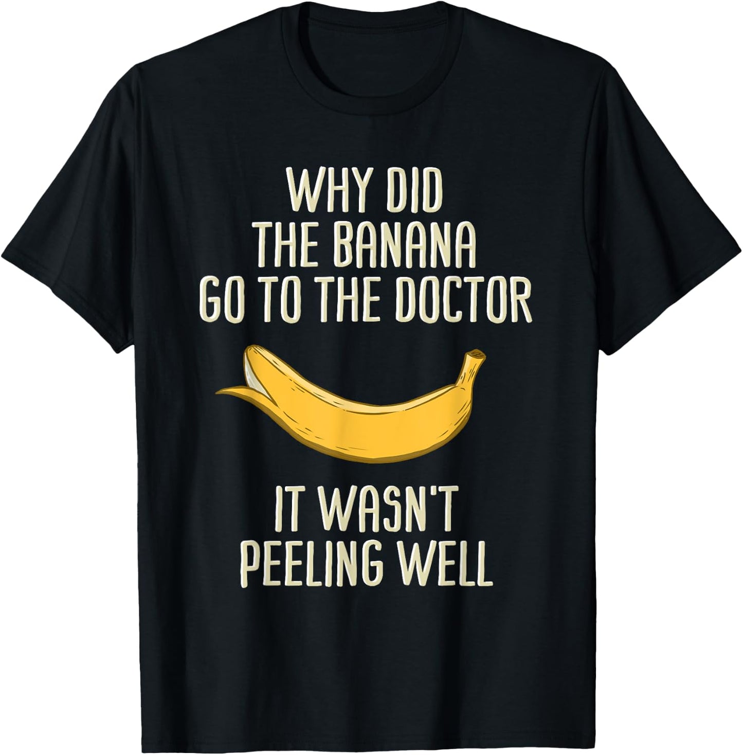 Banana Sunglasses Smiling Face Fruit Lover T-Shirt - T-Shirt | Black