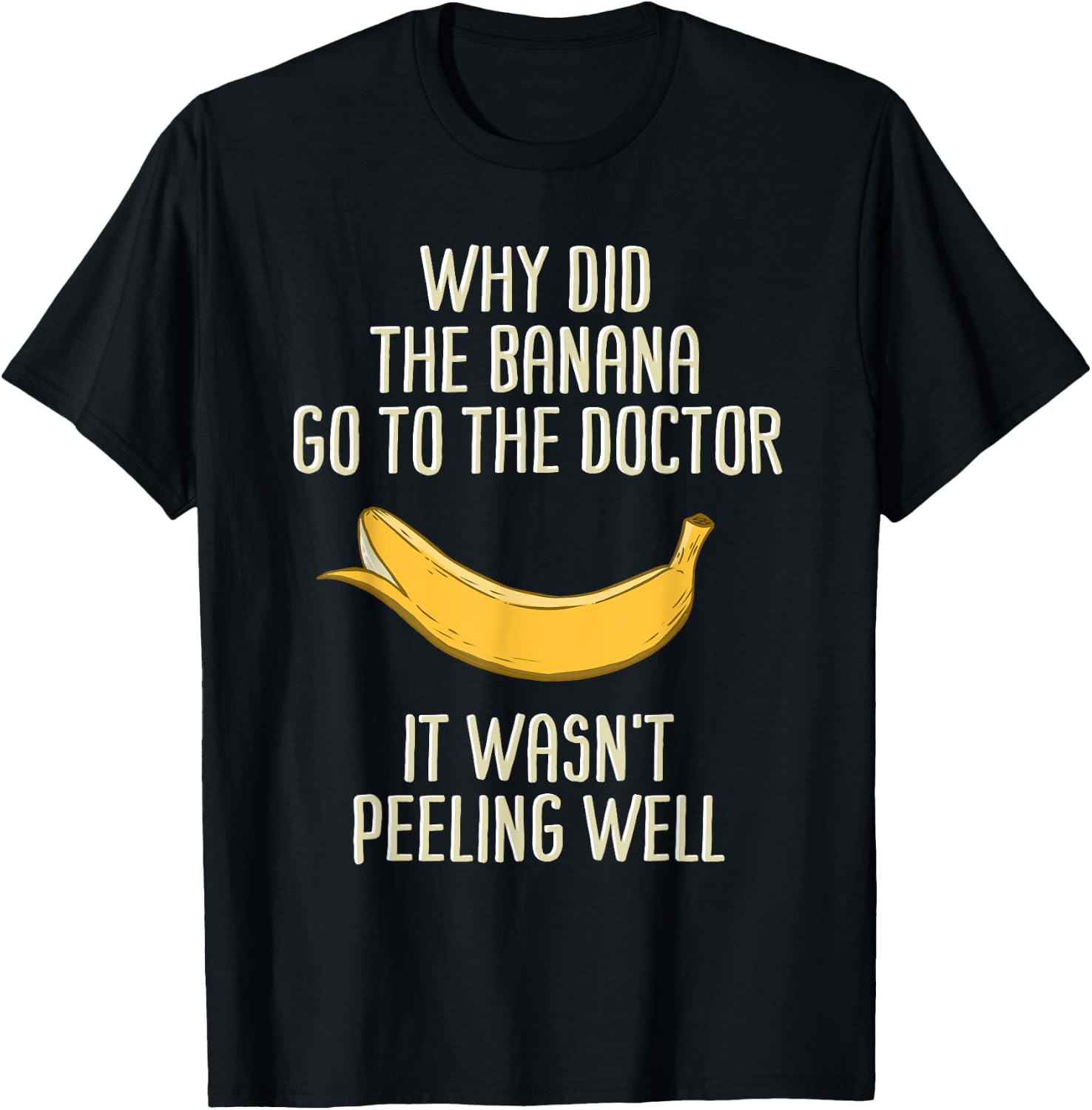 Banana Sunglasses Smiling Face Fruit Lover T-Shirt - T-Shirt | Black