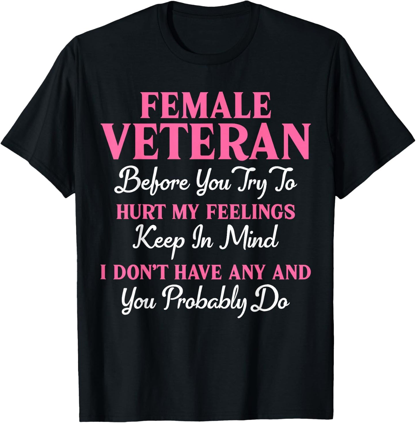 Female Veteran Retired Military Women Veteran Mother Grandma T-Shirt - T-Shirt | Black