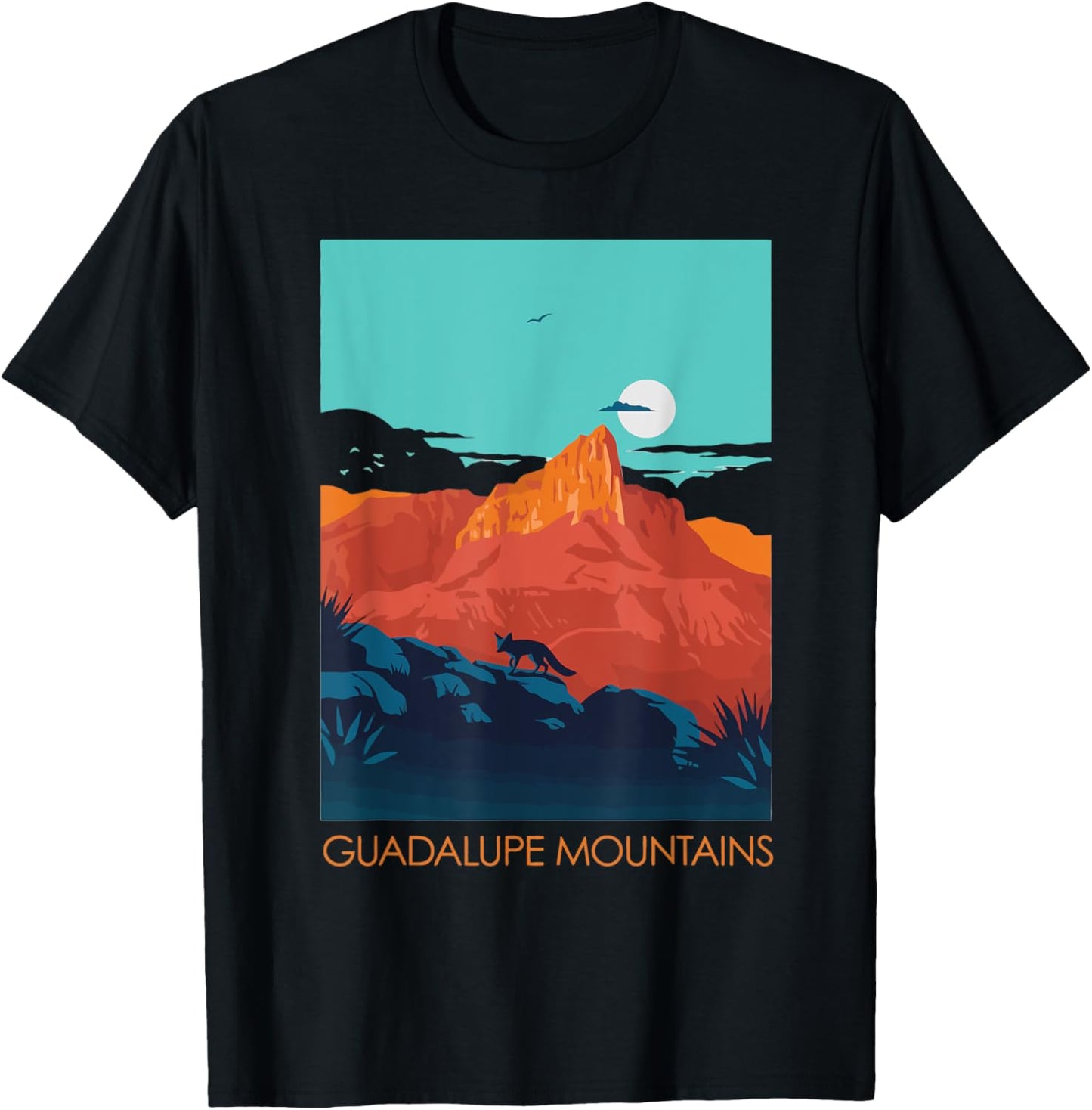 Guadalupe Mountains National Park Texas TX T-Shirt - T-Shirt | Black