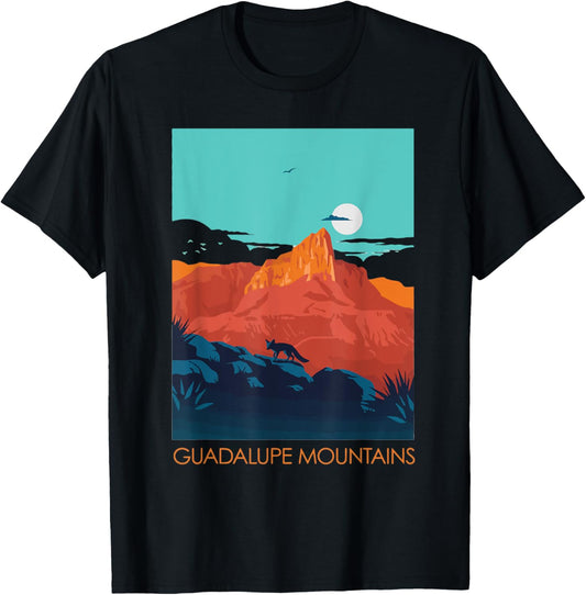 Guadalupe Mountains National Park Texas TX T-Shirt - T-Shirt | Black