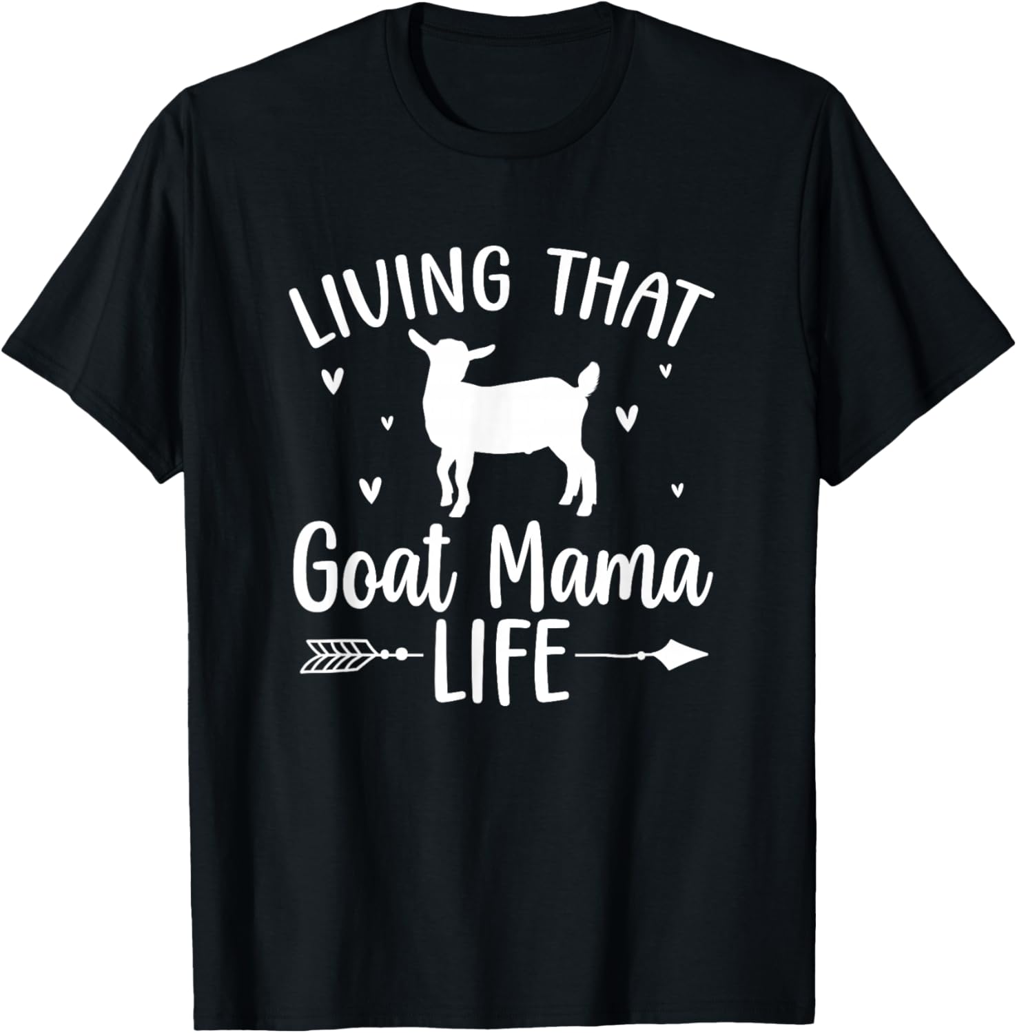 Proud Goat Mama Goat Mom Goat Lover Goat Owner T-Shirt - T-Shirt | Black