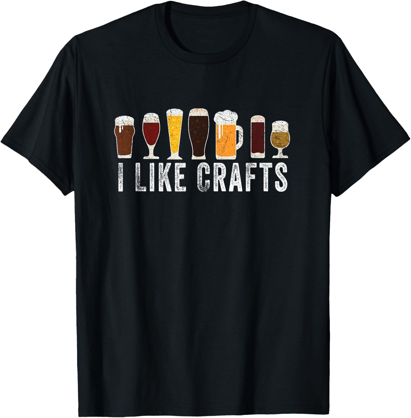 I Like Crafts Beer Brewer Home Brewing Making Drinking Dad T-Shirt - T-Shirt | Black